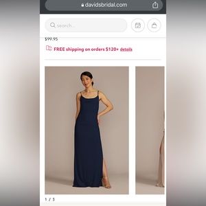 ruched jersey spaghetti strap prom/bridesmaid dress